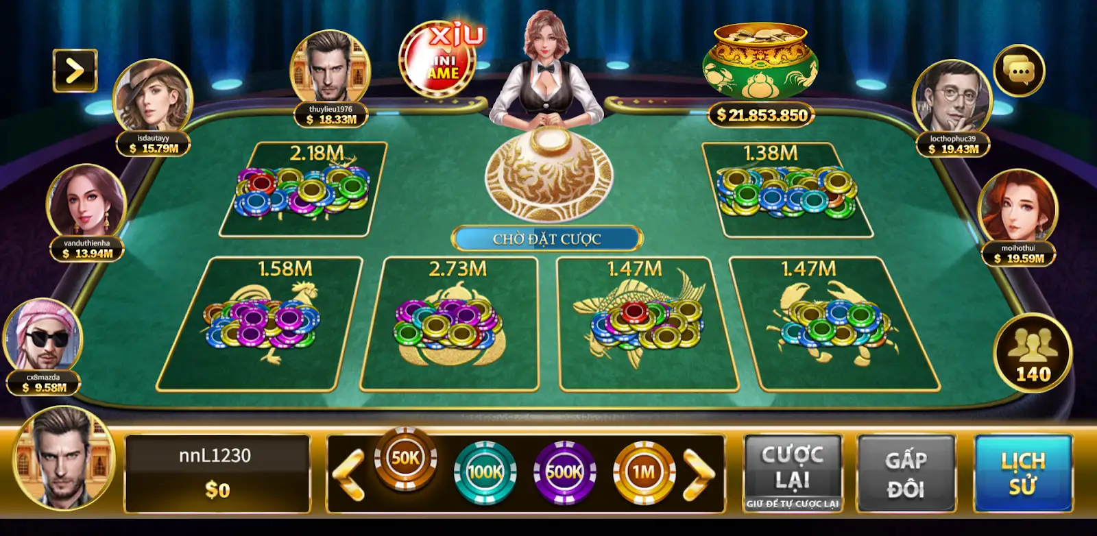 Bầu Cua - Trò chơi dân gian được đánh dấu đặc trưng tại cửa hàng game bài Iwin