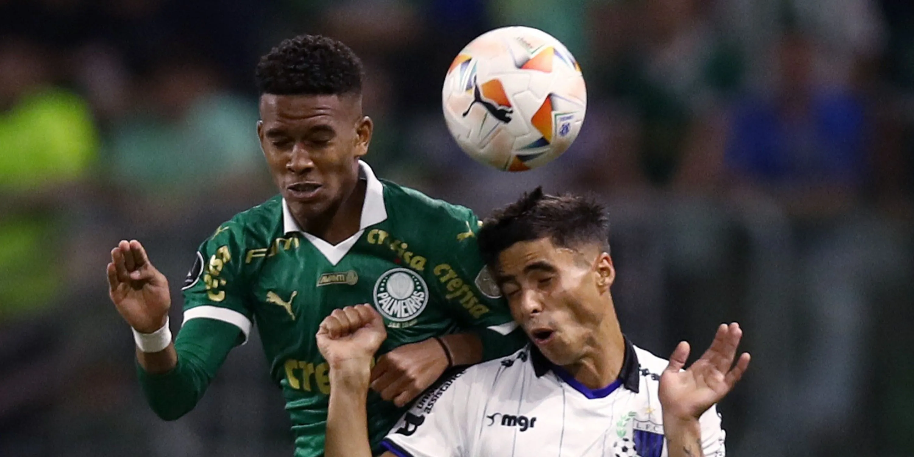 Estêvão Willian thi đấu cho Palmeiras tại giải Brasileirão