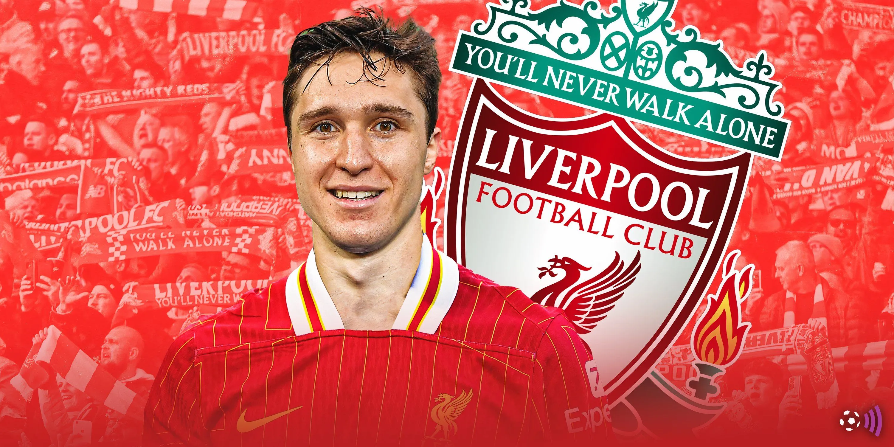 Federico Chiesa trong màu áo Liverpool có thể sớm chuyển đến Tottenham