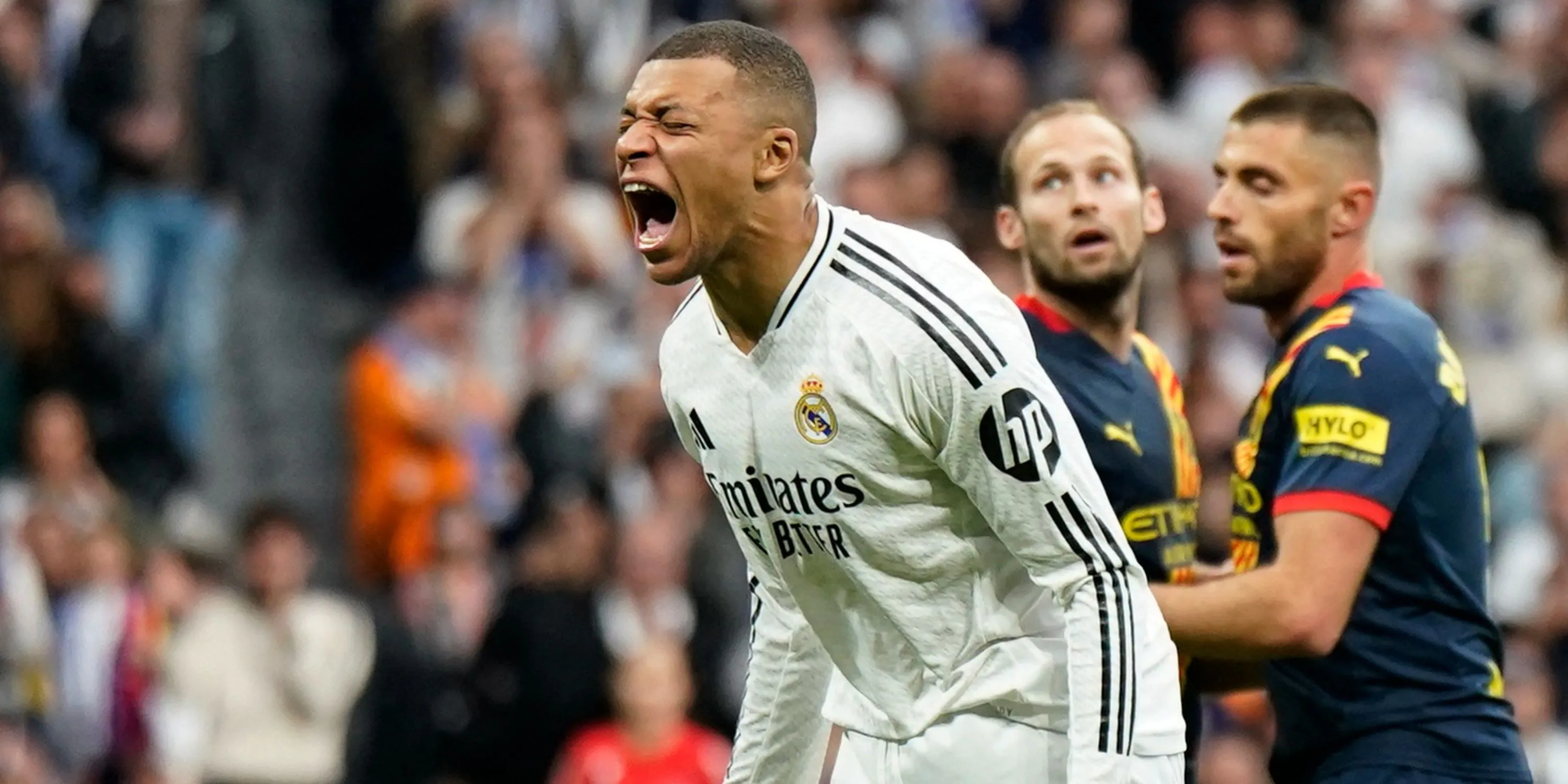 Kylian Mbappé ăn mừng bàn thắng