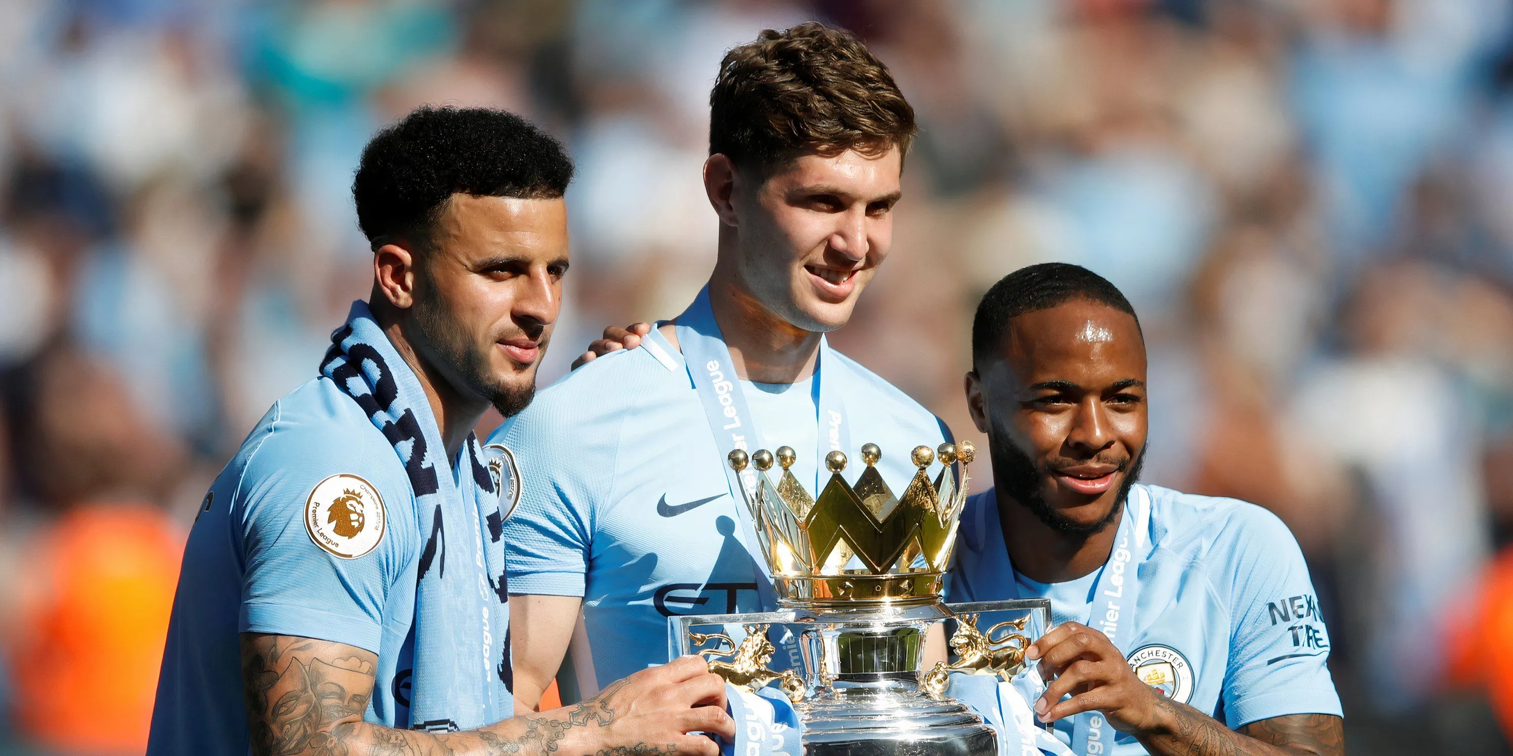 Manchester City ăn mừng chức vô địch Premier League 2018