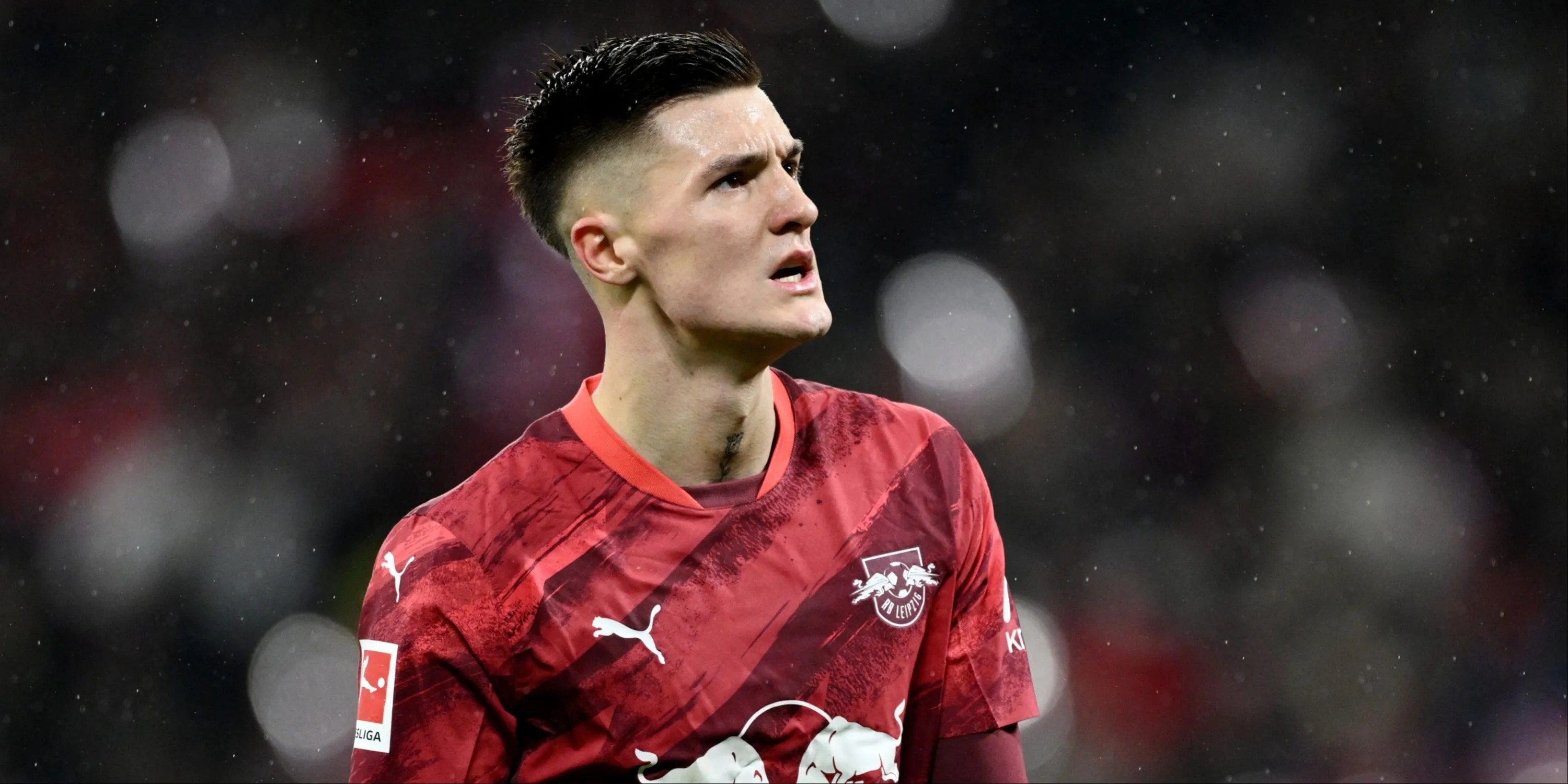 Tiền đạo Benjamin Sesko trong màu áo RB Leipzig mùa giải 2024/25