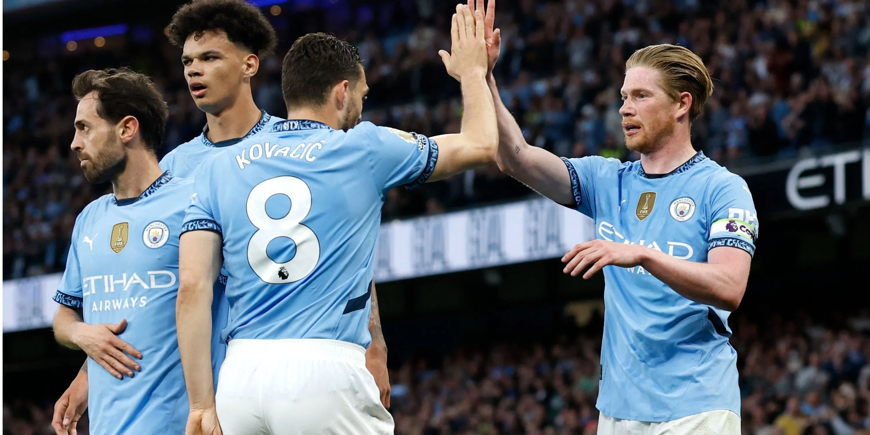 Tiền vệ Kevin De Bruyne trong trận đấu của Manchester City