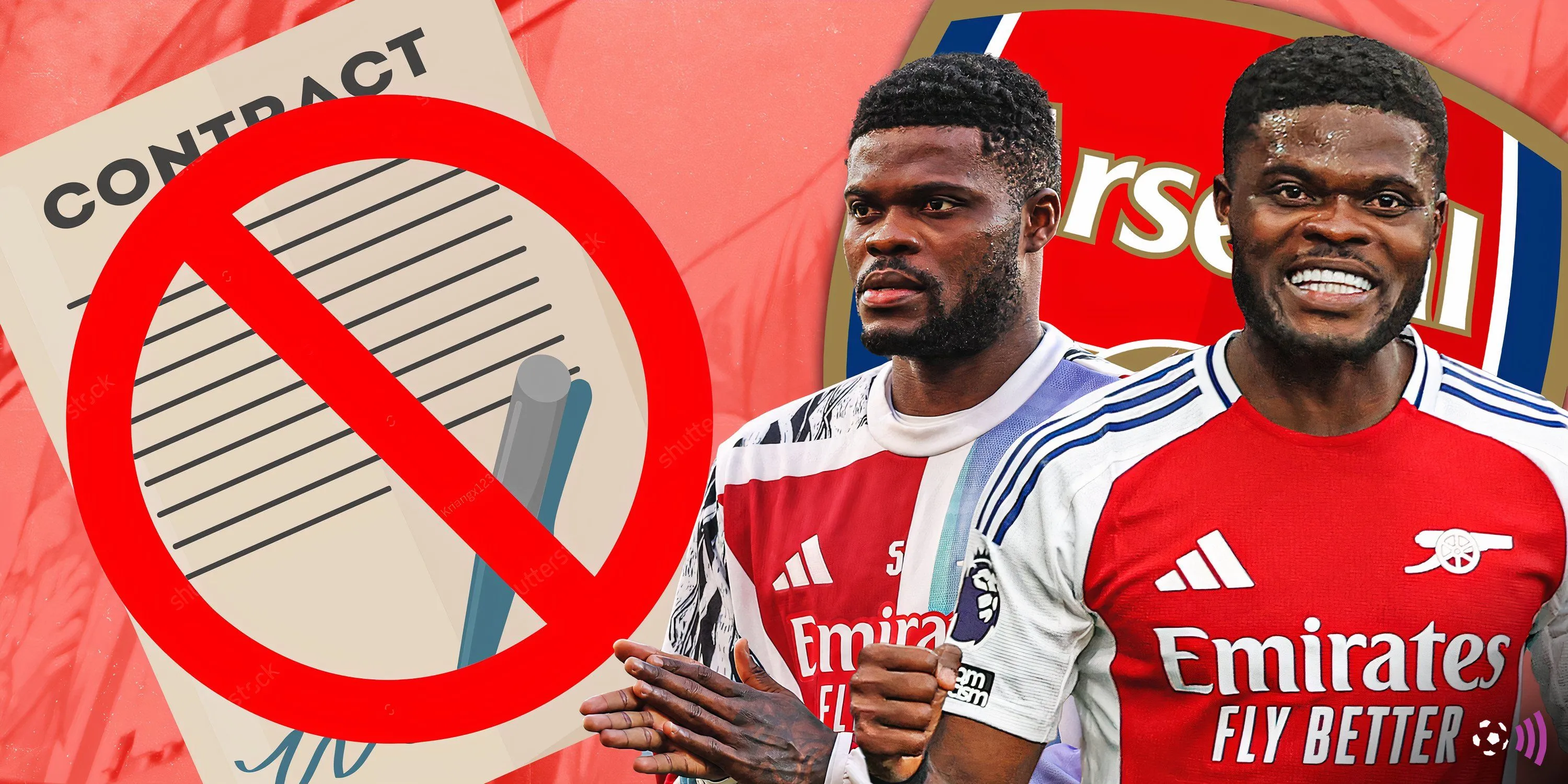 Tiền vệ Thomas Partey của Arsenal trong một trận đấu