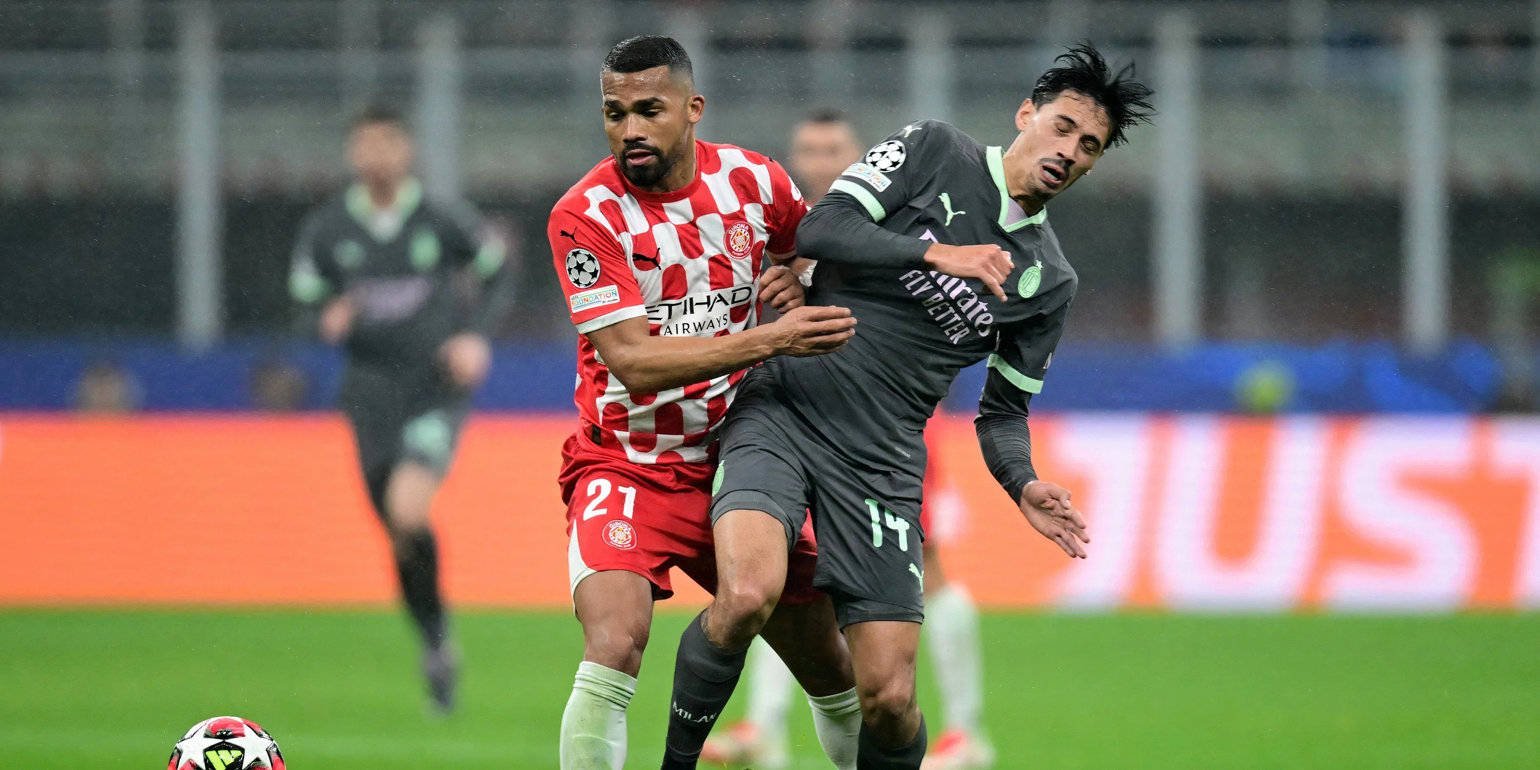 Tiền vệ Yangel Herrera của Girona, mục tiêu chuyển nhượng tiềm năng của Newcastle United.