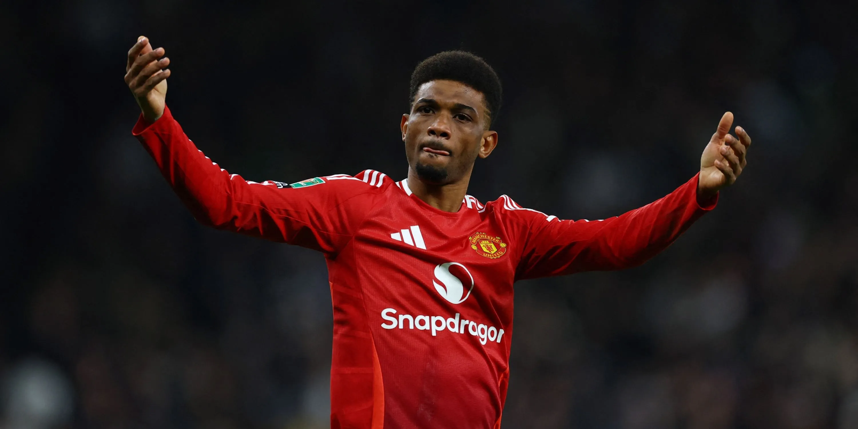 Cầu thủ chạy cánh Amad Diallo của Manchester United
