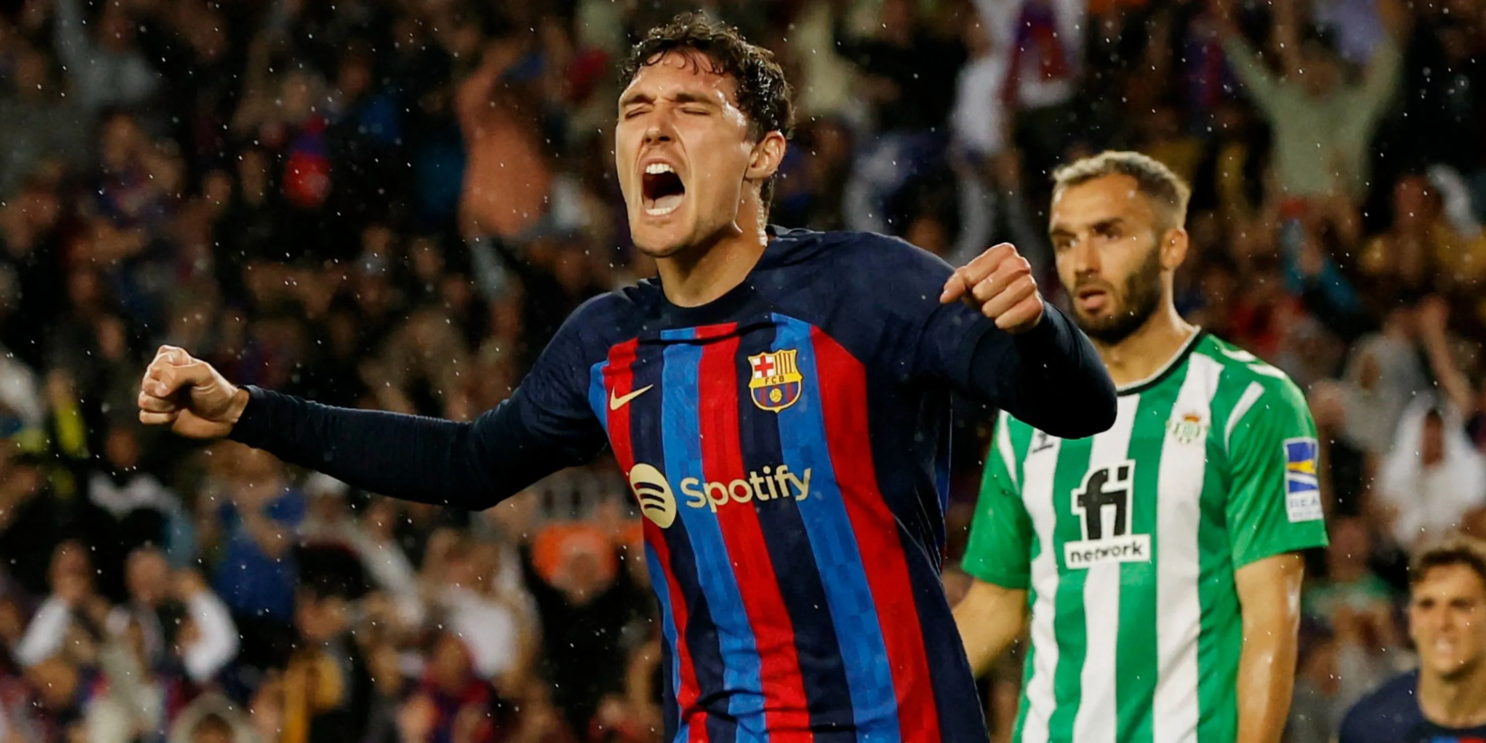 Trung vệ Andreas Christensen trong màu áo Barcelona, mục tiêu chuyển nhượng của Aston Villa.
