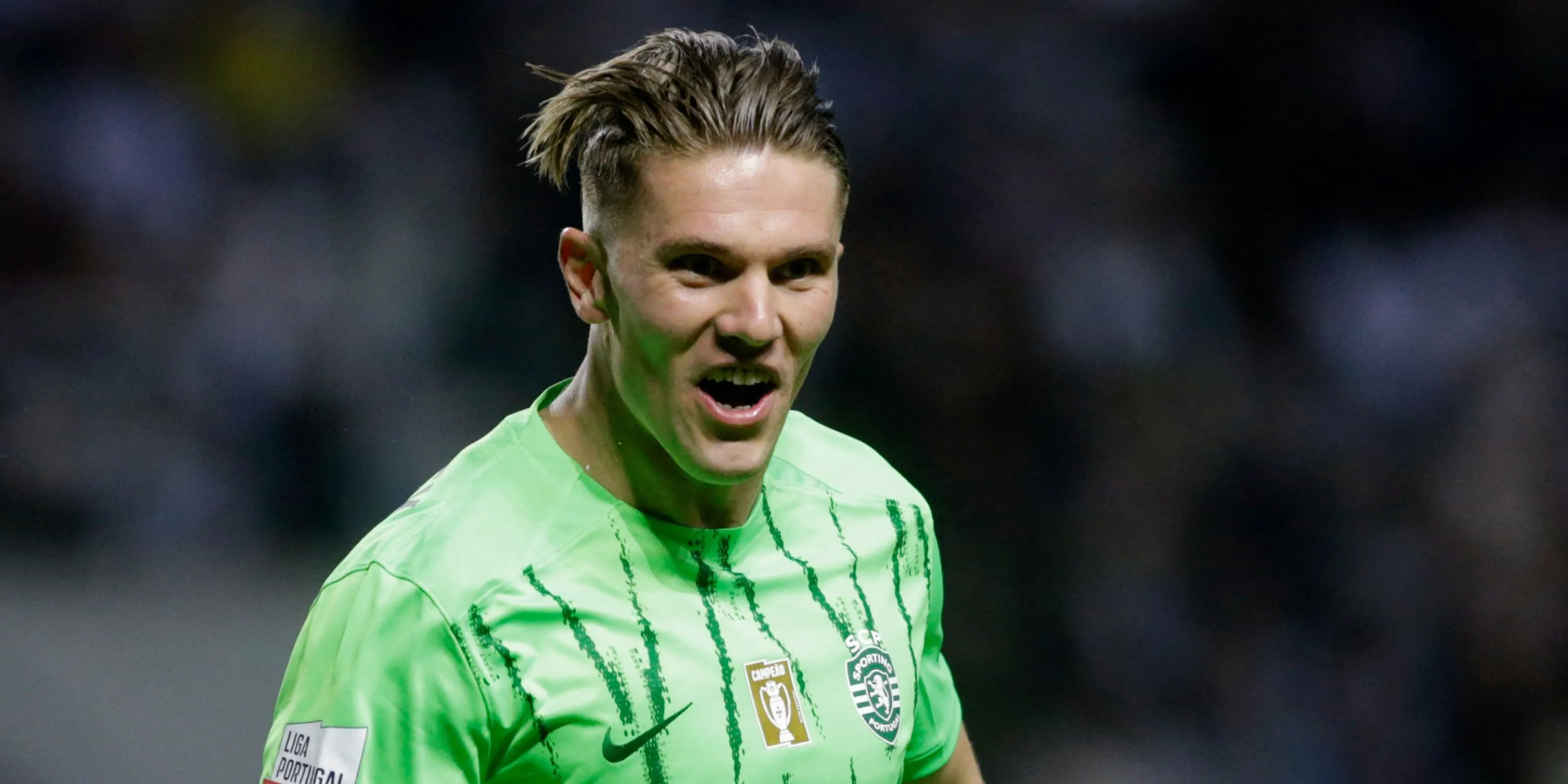 Viktor Gyokeres trong màu áo Sporting, người đại diện vừa gặp Arsenal để đàm phán