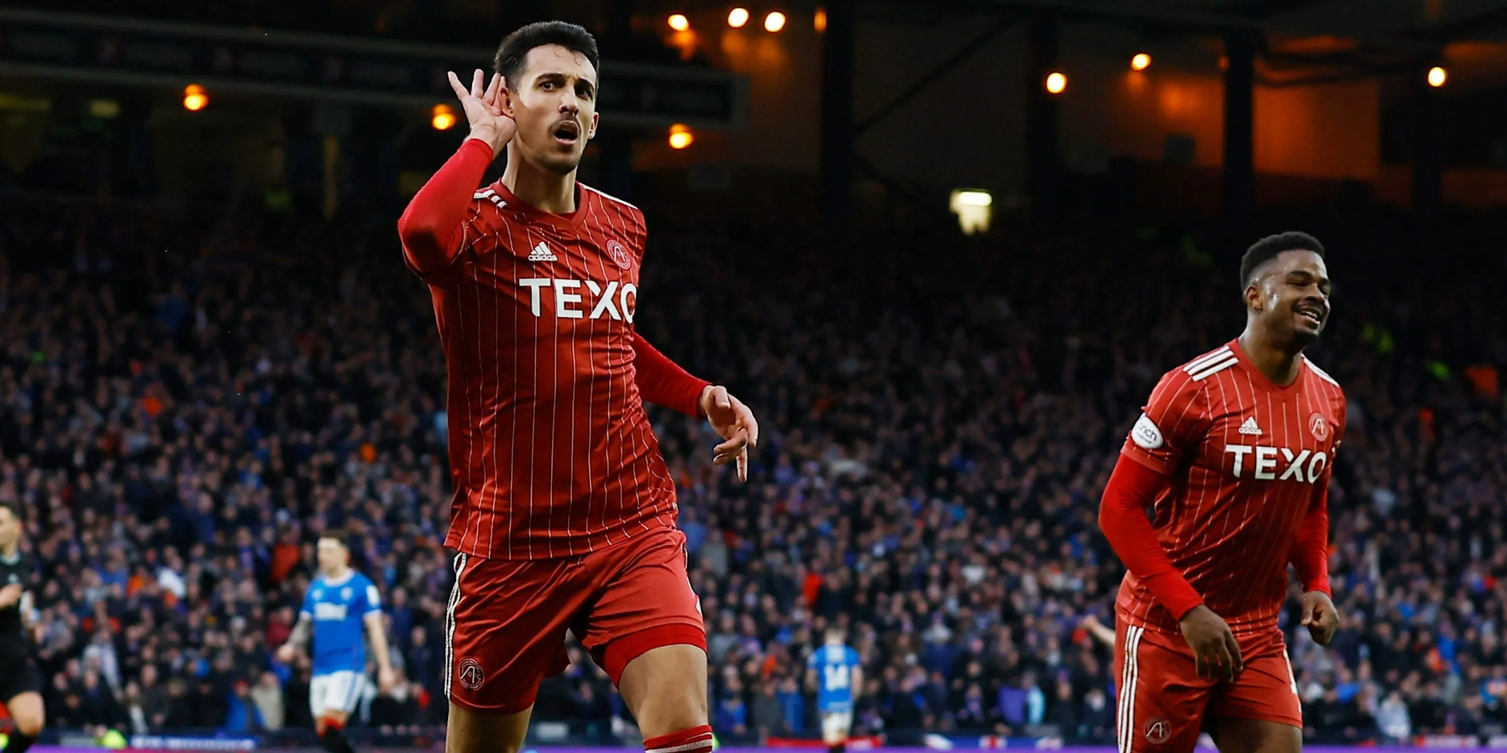 Bojan Miovski trong màu áo Aberdeen thi đấu tại Premiership