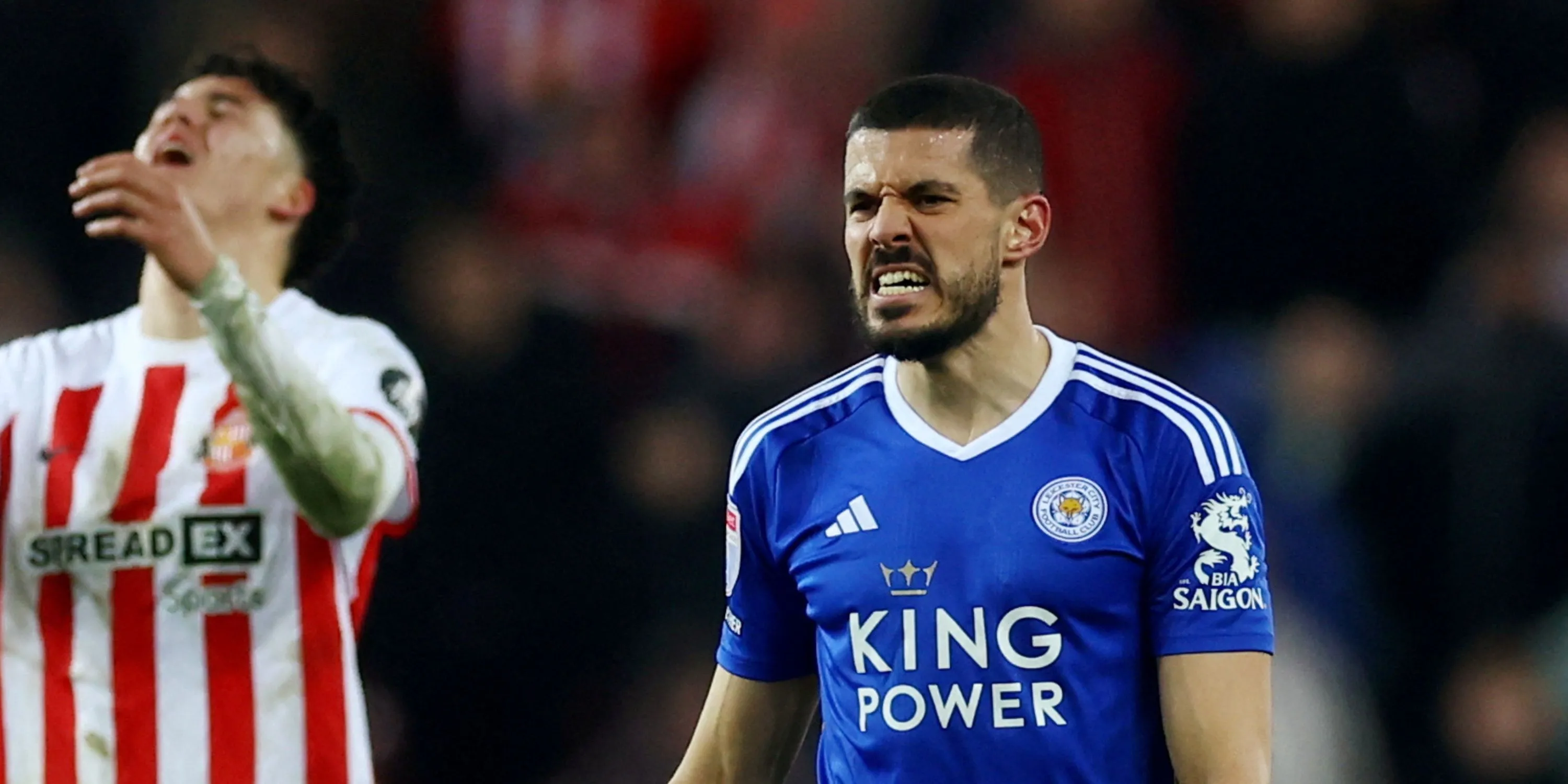 Conor Coady thi đấu cho Leicester City tại giải đấu hạng dưới