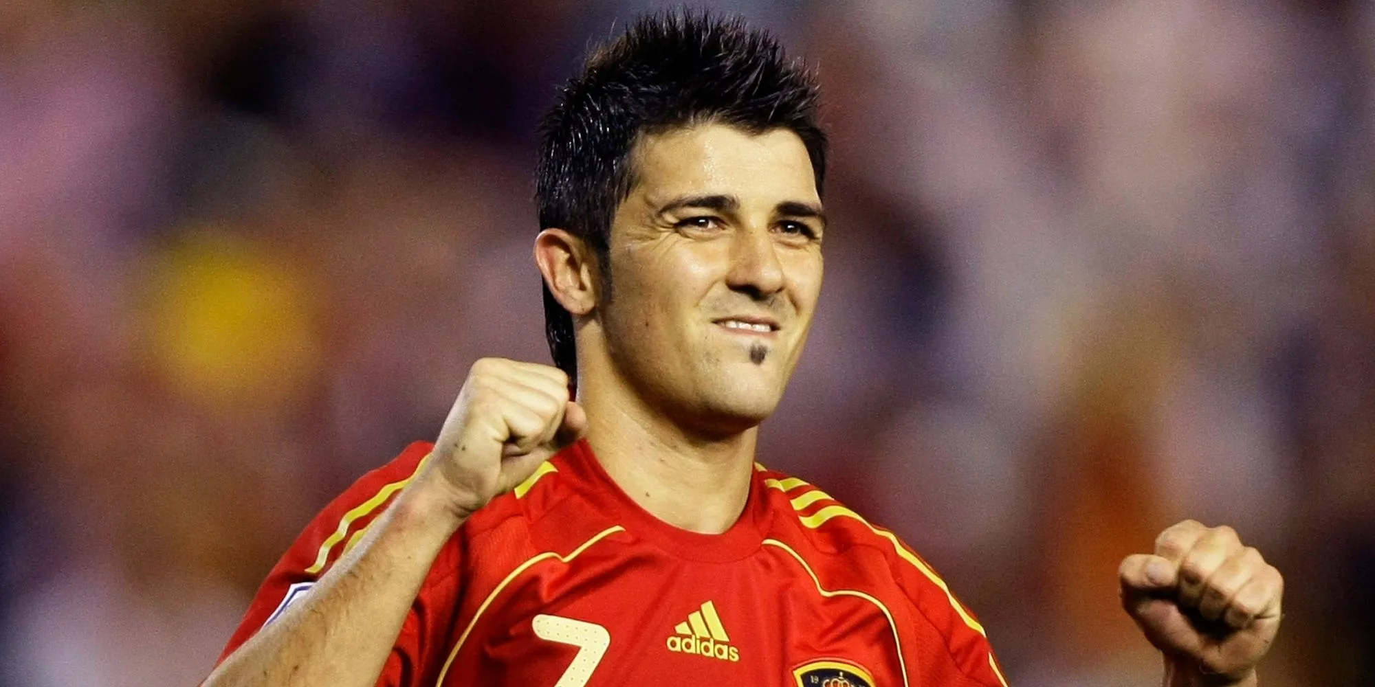 David Villa ăn mừng bàn thắng cho Barcelona