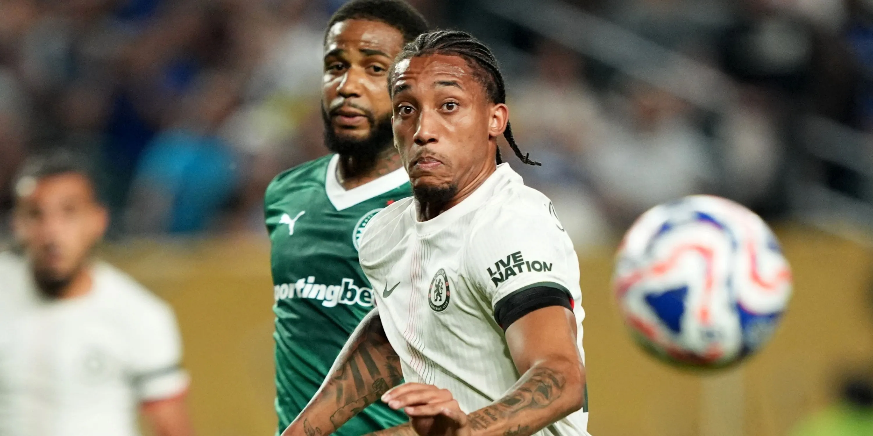 Joao Pedro ăn mừng bàn thắng trong màu áo Chelsea tại Club World Cup