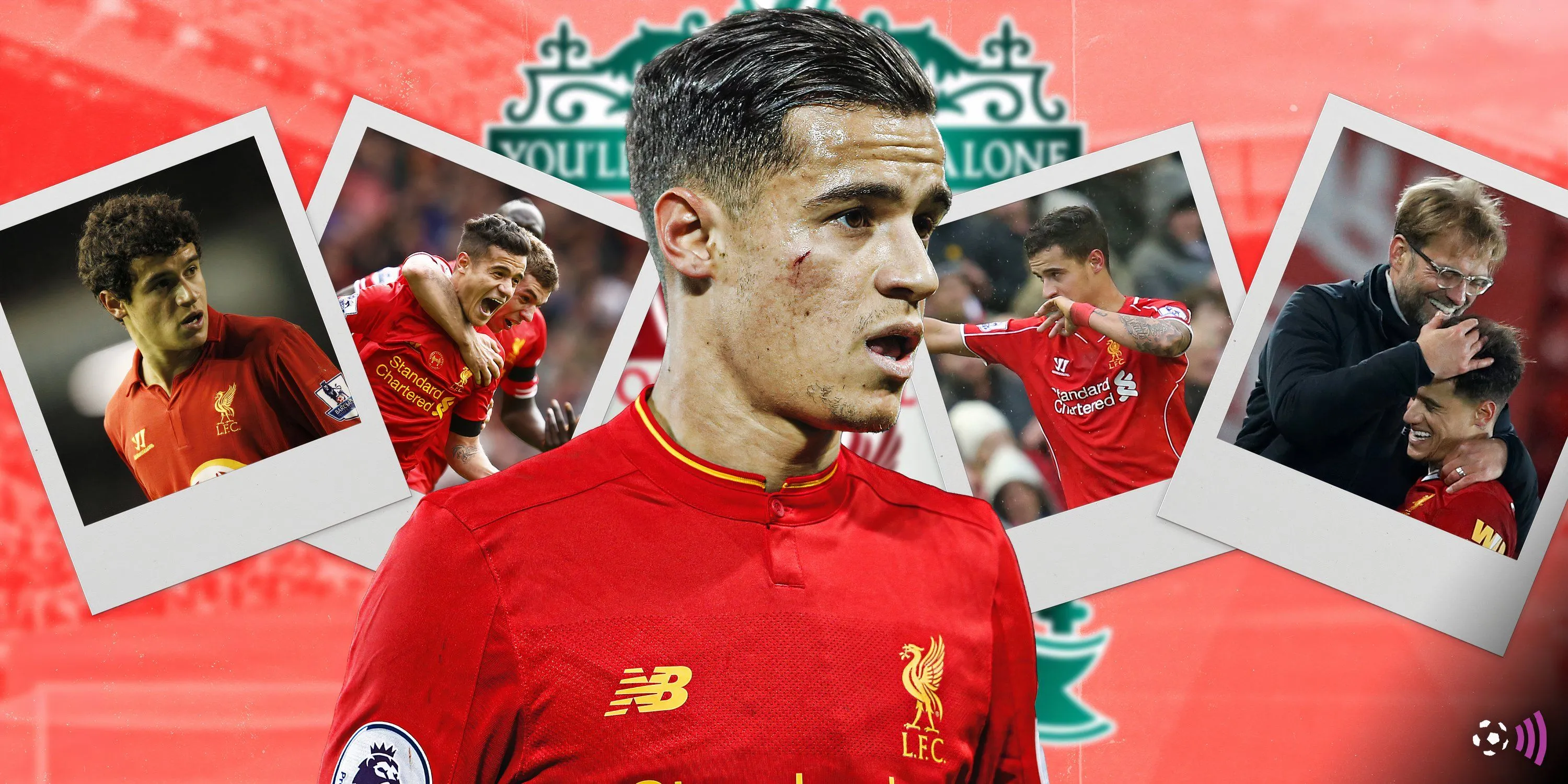 Philippe Coutinho trong màu áo Liverpool