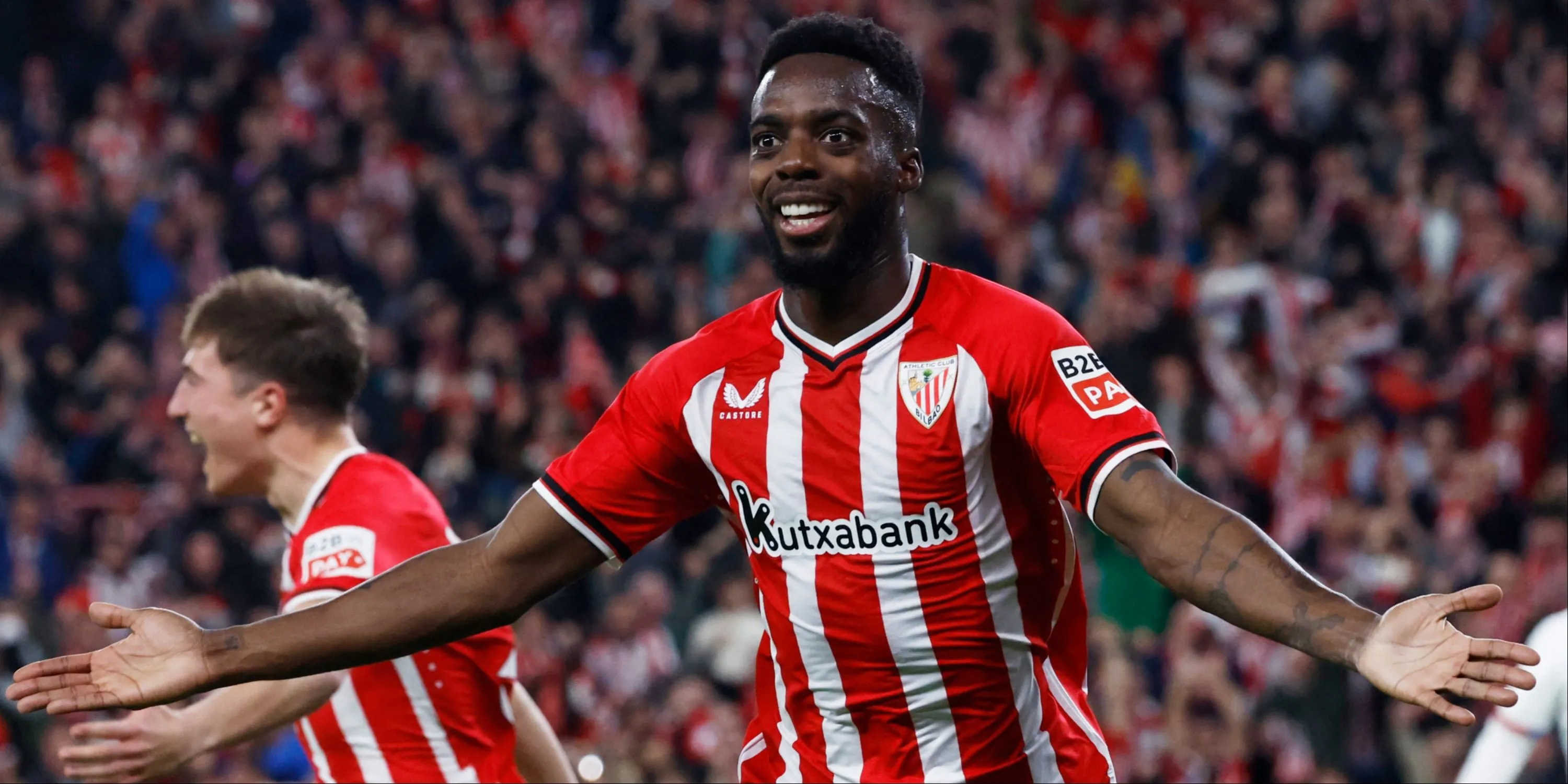 Tiền đạo Inaki Williams của Athletic Bilbao trên sân với sự bền bỉ đáng kinh ngạc
