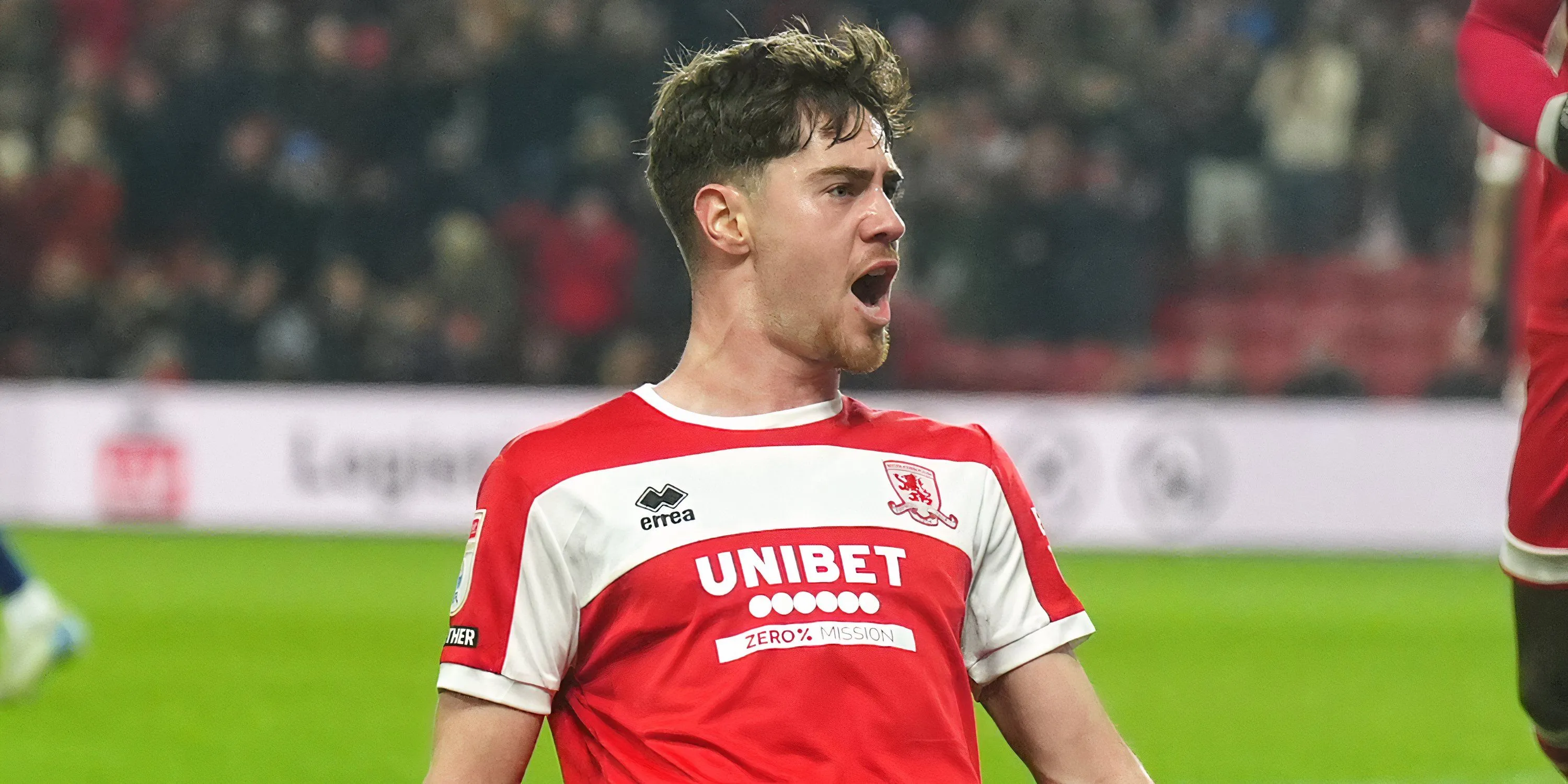 Hayden Hackney ăn mừng bàn thắng, thể hiện phong độ bùng nổ cho Middlesbrough