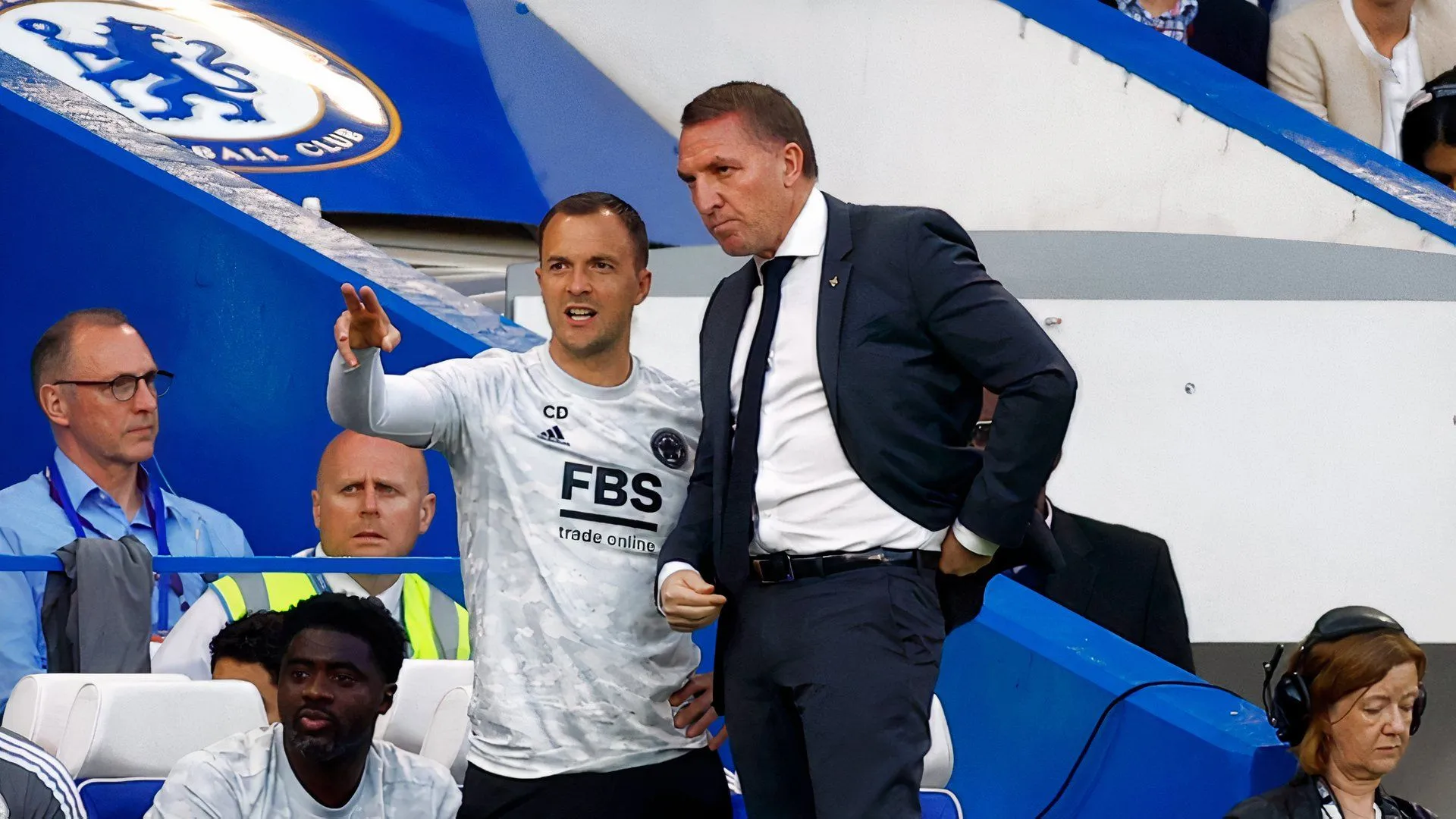 Chris Davies và Brendan Rodgers trong thời gian làm việc cùng nhau — mối quan hệ đồng nghiệp kéo dài hơn 15 năm